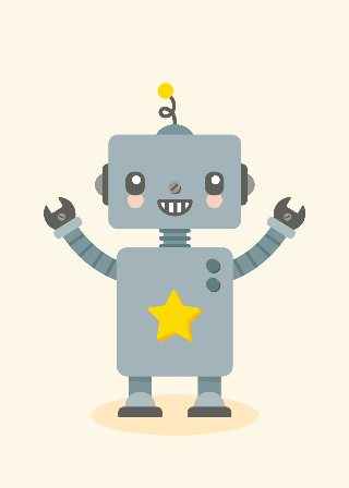 Robot stående stjerne