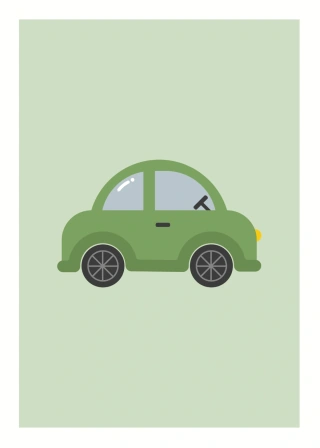 Grønn bil