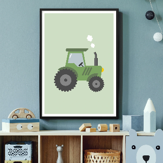 Forhåndsvisning av Plakater: Grønn traktor