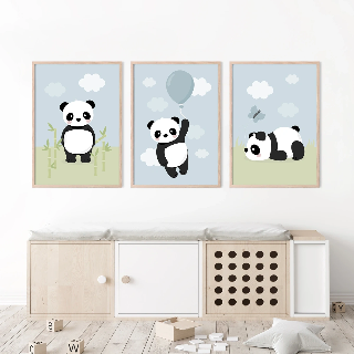 Forhåndsvisning av Plakater: Panda i bambus