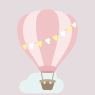 Luftballong rosa