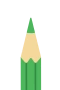 Grønn fargeblyant