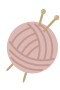 Rosa garnnøste 1