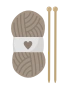Brun garnnøste 2