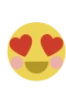 Hjerteøyne emoji