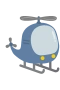 Blå helikopter