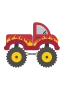 Rød monstertruck
