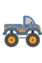 Blå monstertruck