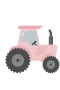 Rosa traktor